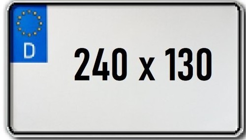 Kennzeichen 240 130 mm - |,