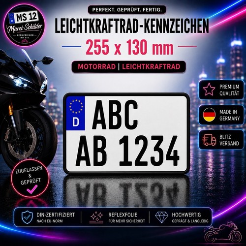 Kennzeichen 255 130 mm - 1, |